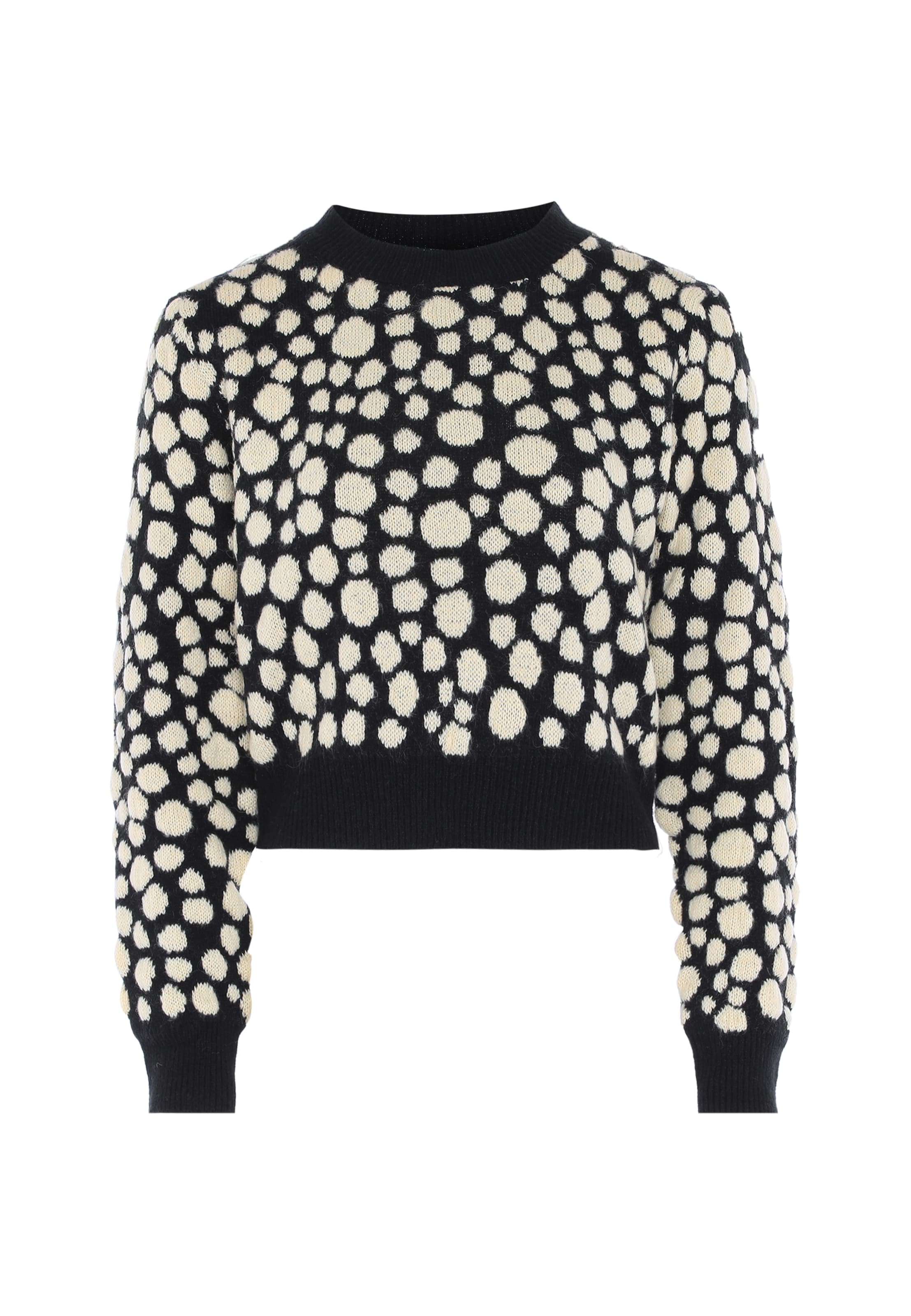 myMo ROCKS Πουλόβερ σε μαύρο: μπροστά