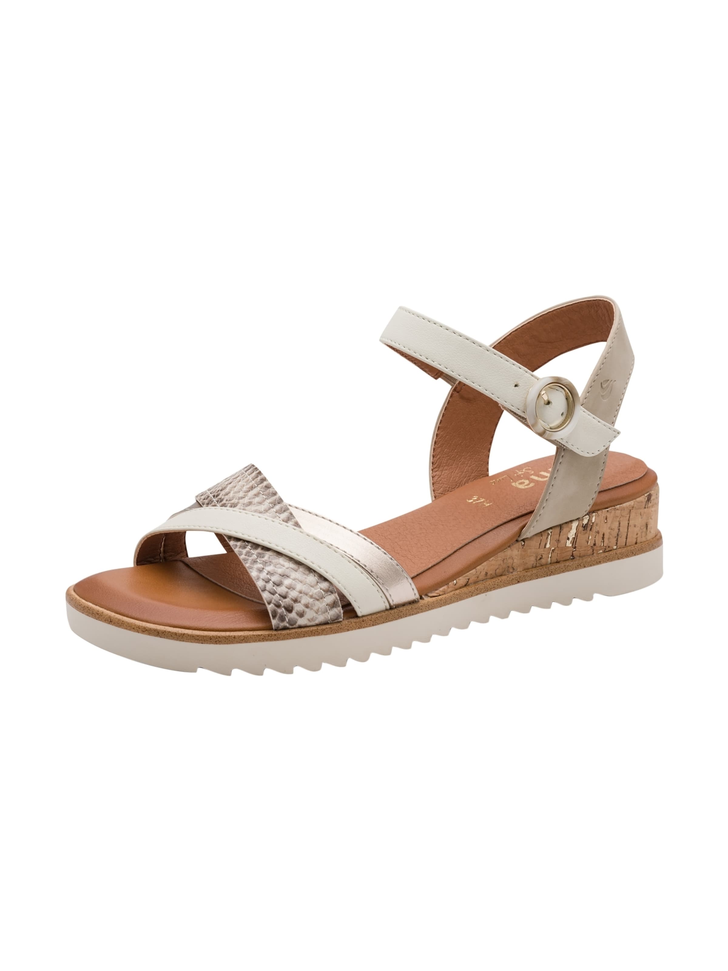 JANA - Sandalias en beige: frente