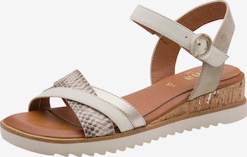 JANA - Sandalias en beige: frente