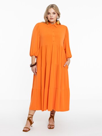 YOEK Blousejurk in Oranje