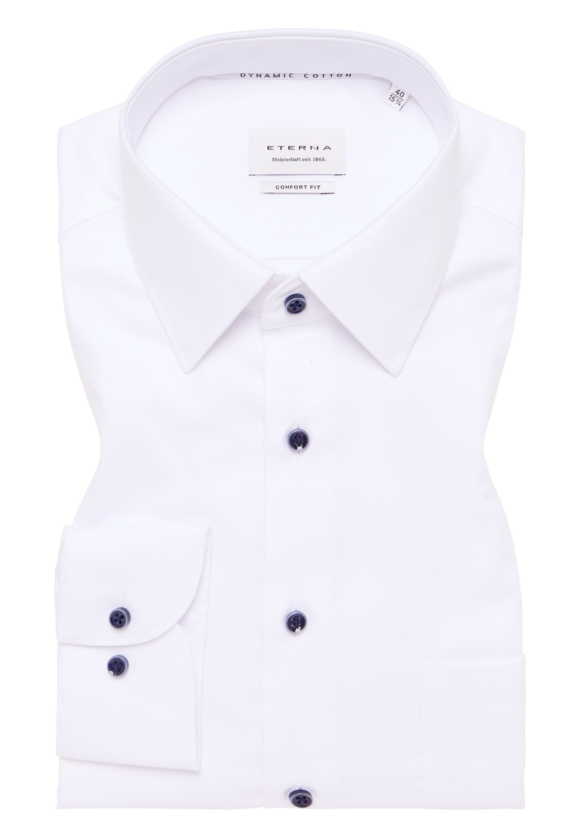 ETERNA Comfort Fit Hemd in Weiß