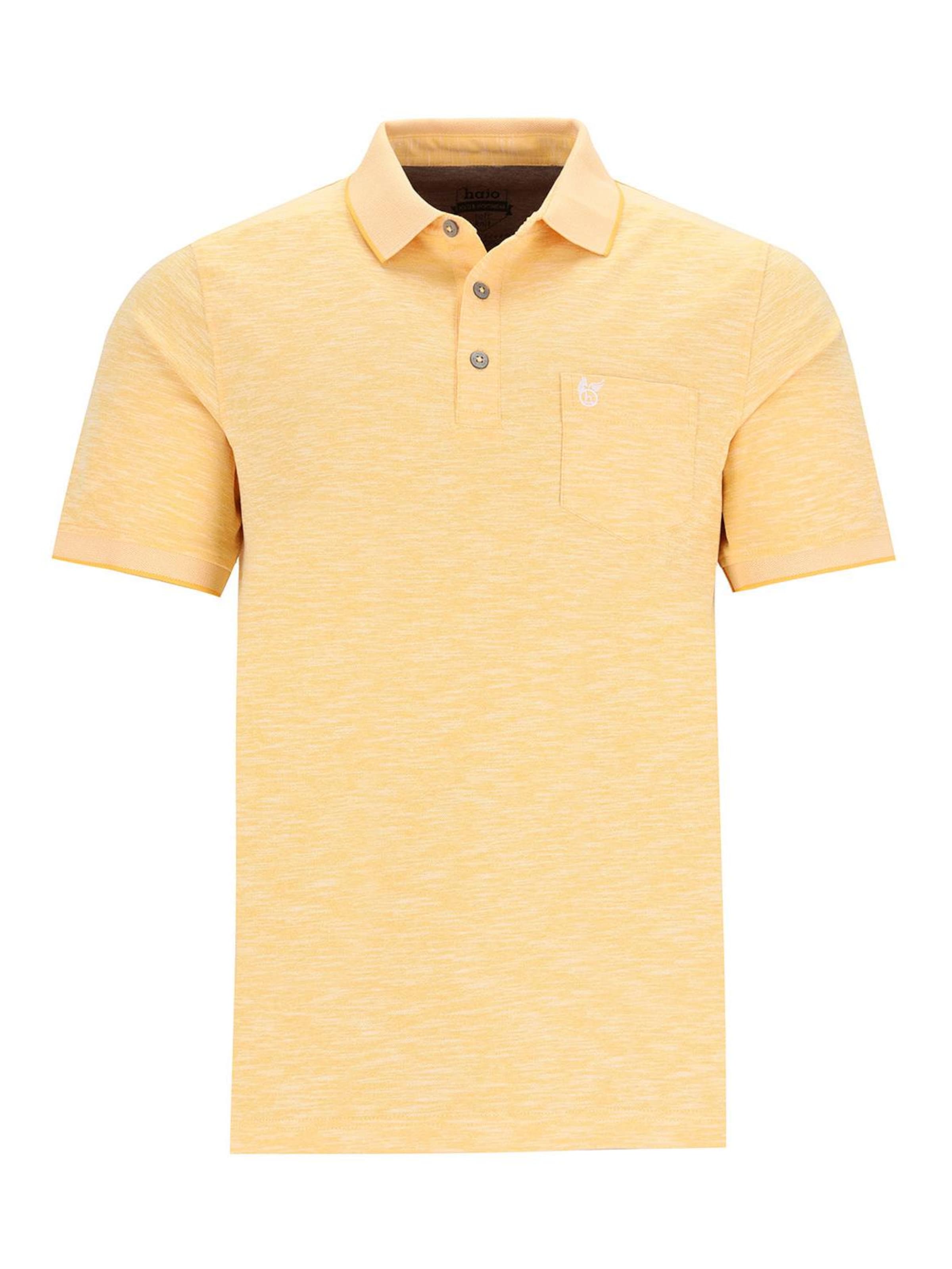 HAJO Shirt 'Soft-Knit-Poloshirt' in Orange: front