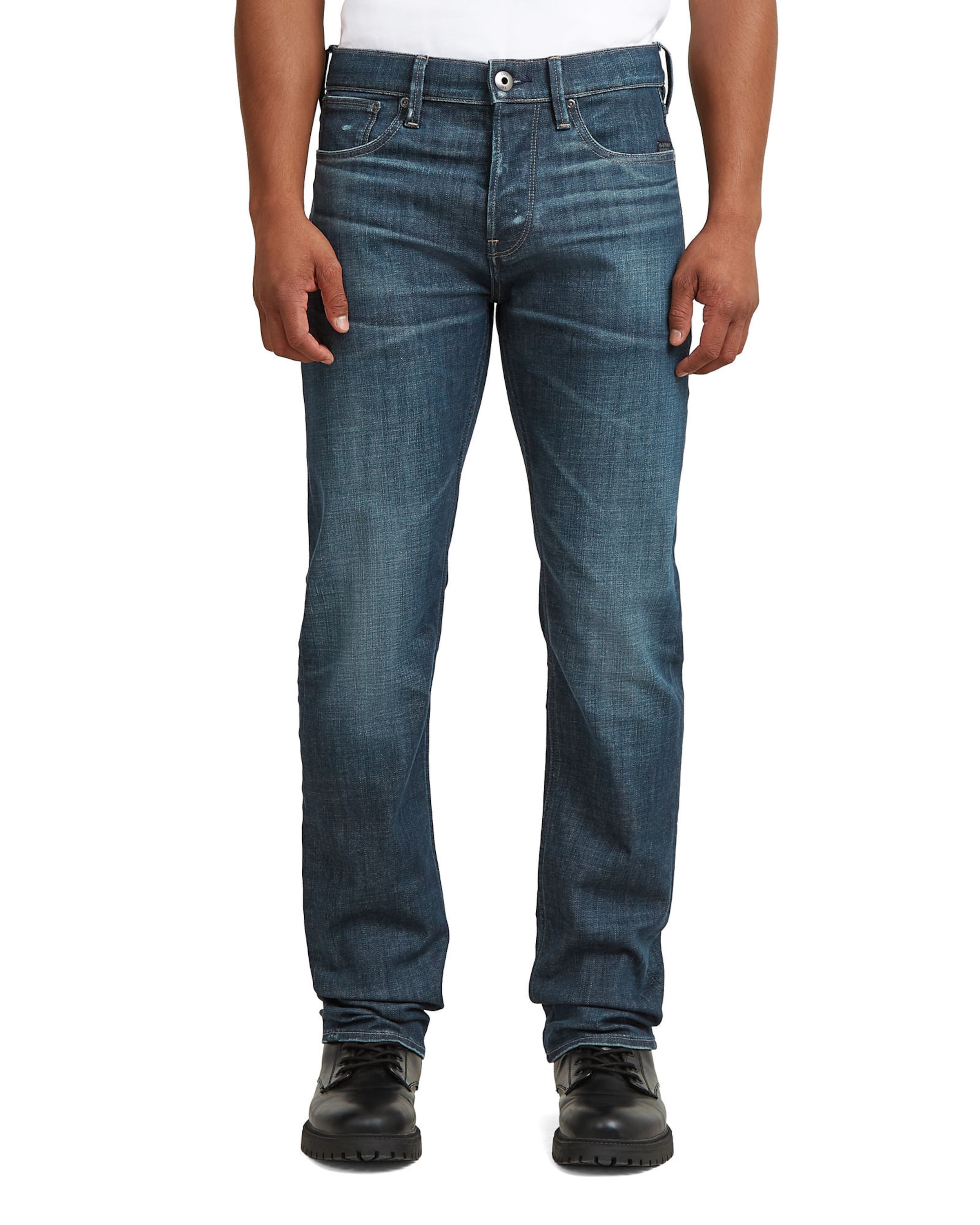 Coupe slim Jean 'Streem Slim Tapered Jeans' G-STAR en bleu : devant