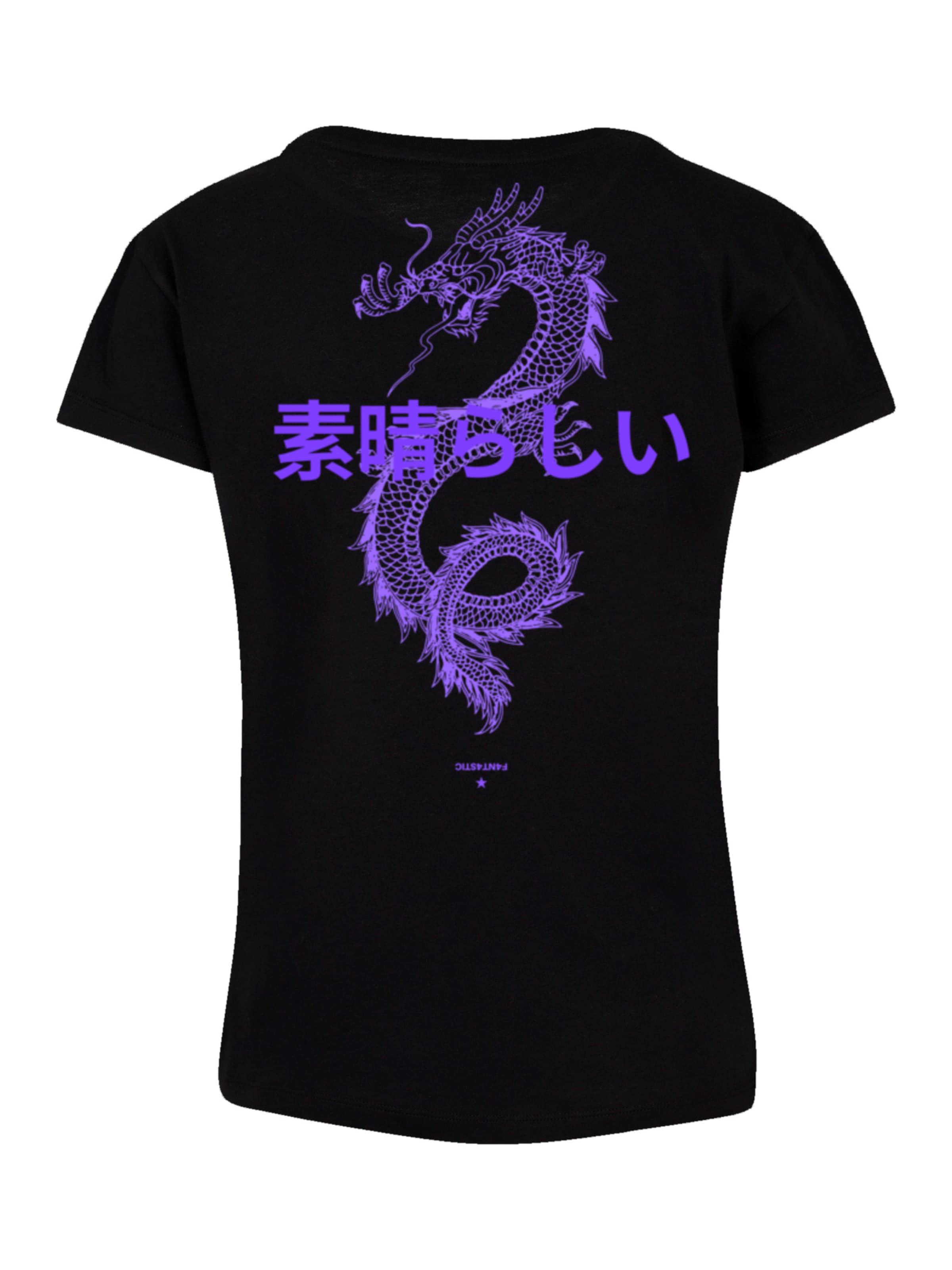 T-shirt 'Drache' F4NT4STIC en noir