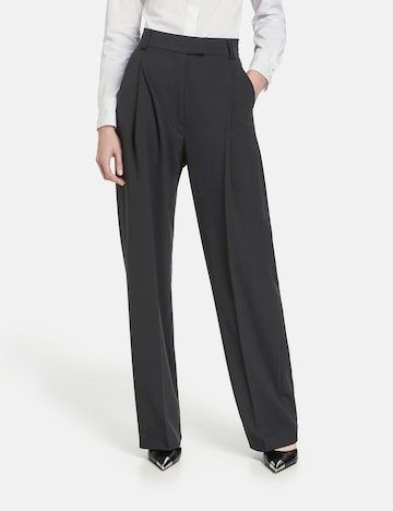 Wide Leg Pantalon à plis TAIFUN en noir : devant