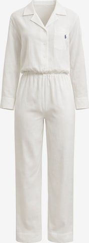 Polo Ralph Lauren Pyjama ' Summer Linen ' in Weiß: Vorderseite