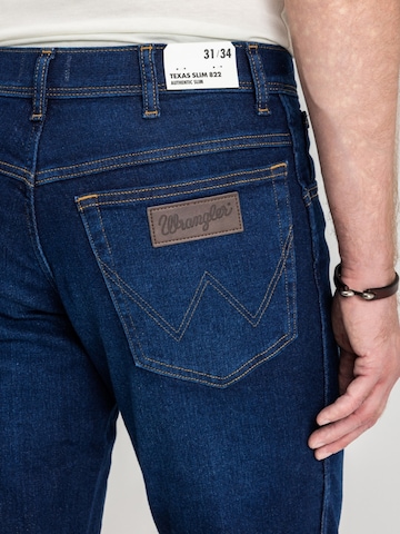Slimfit Jeans 'Wrangler Texas Slim Night Shade 112350865' di WRANGLER in blu