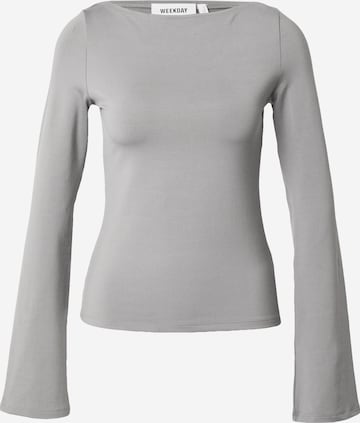 WEEKDAY Shirt 'Annie' in Grau: predná strana