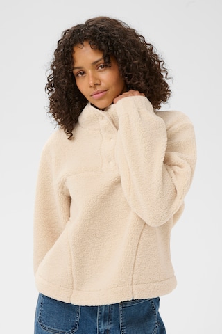 Kaffe Fleece jacket 'KAAlly' in White: front