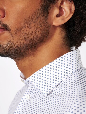 DESOTO Slim fit Button Up Shirt 'Kent' in White