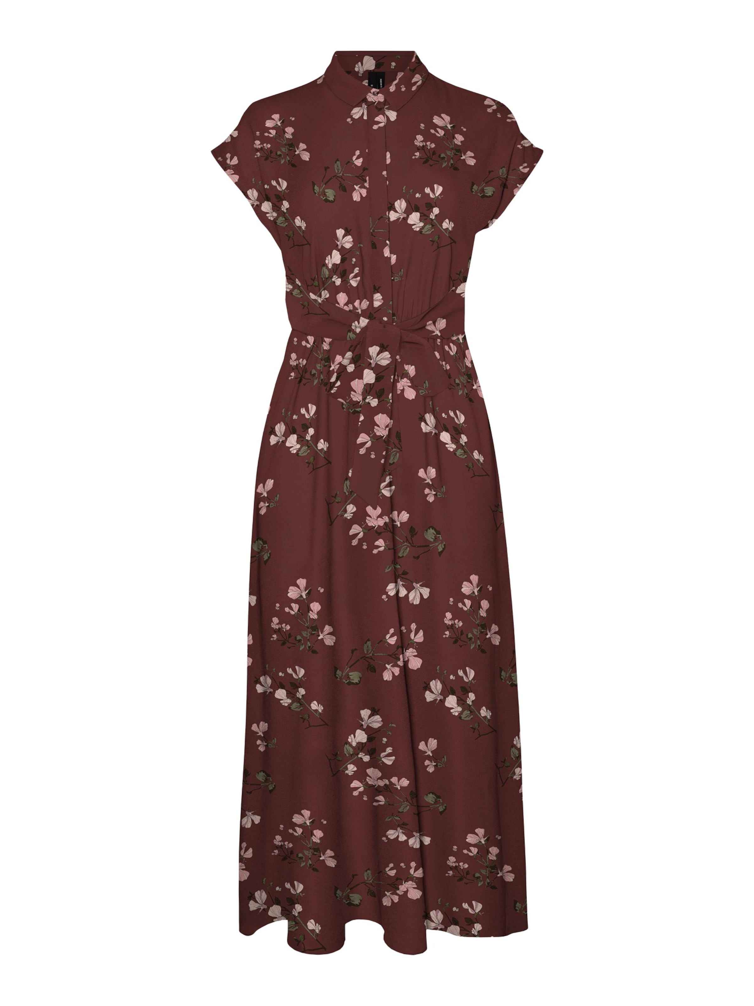 VERO MODA Платье-рубашка 'VMNEWHALLIE' в Красный: спереди