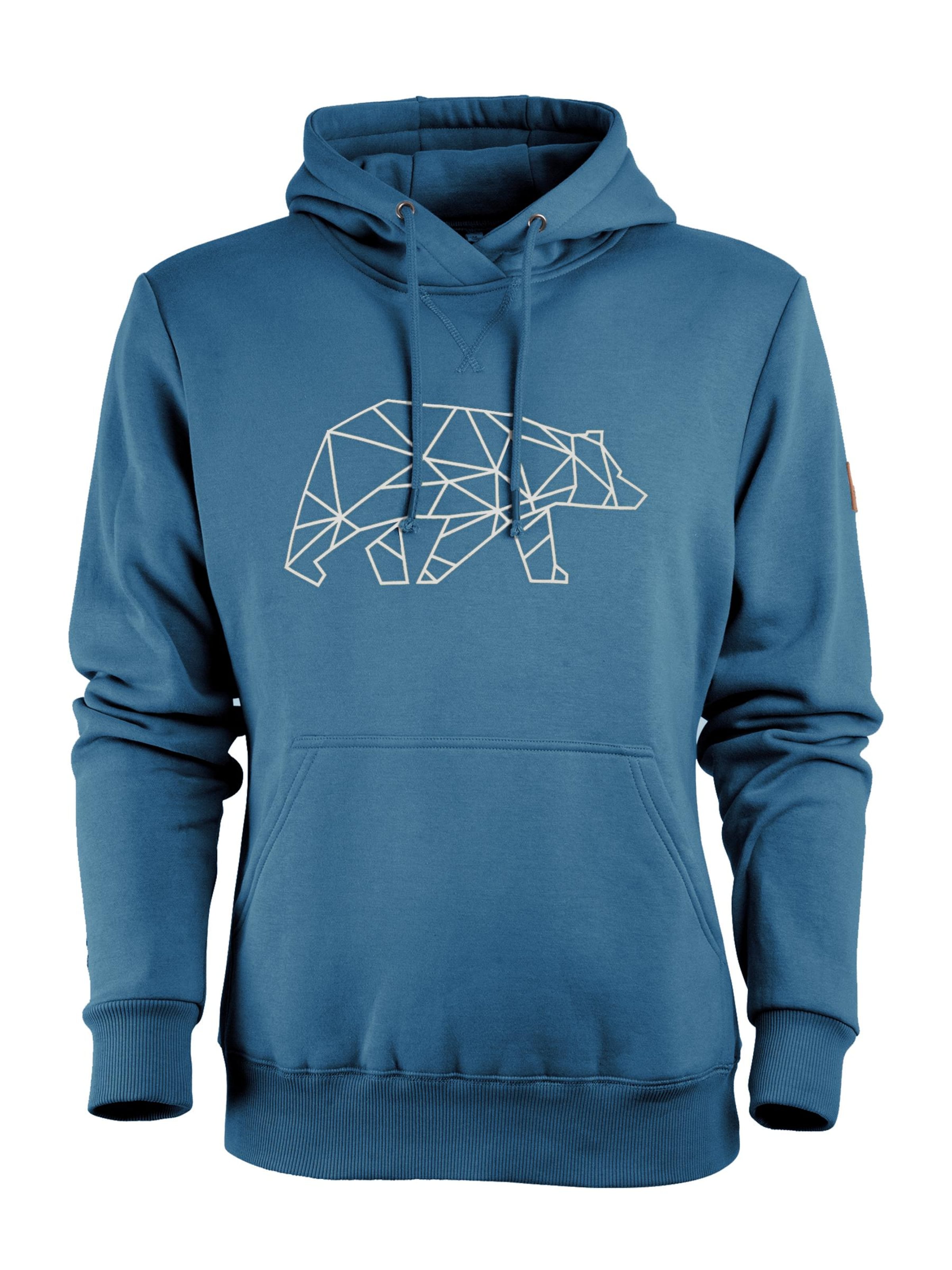 FORSBERG Sweatshirt 'Pettarson Hoodie mit Logo' in Blau: Vorderseite