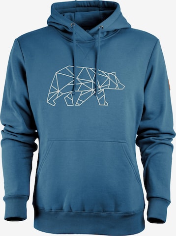 FORSBERG Sweatshirt 'Pettarson Hoodie mit Logo' in Blau: Vorderseite