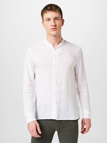 Michael Kors Slim fit Button Up Shirt in White: front