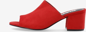 Mule 'CATE' Bianco en rouge : devant