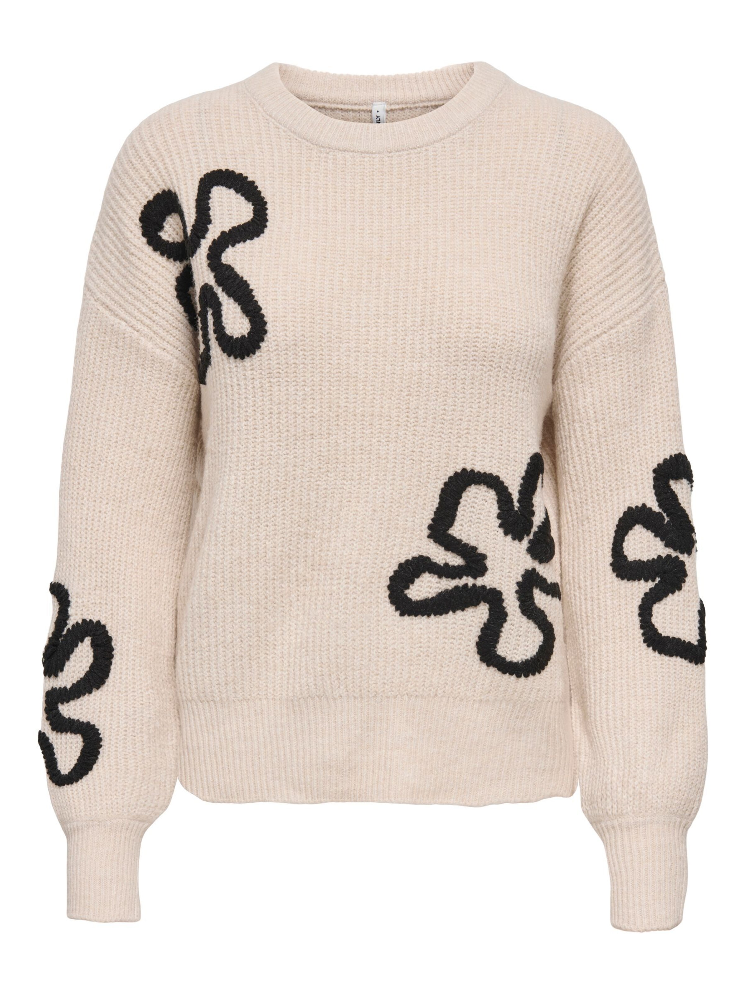 ONLY Pullover 'ONLDAISY' in Beige: Vorderseite