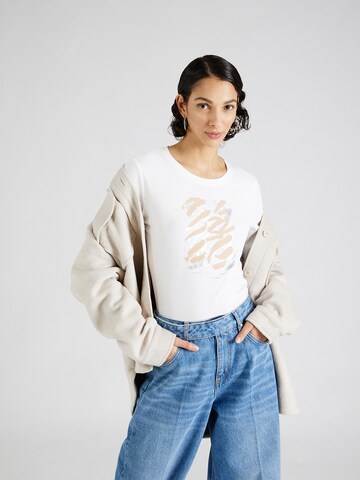 T-shirt s.Oliver en beige : devant