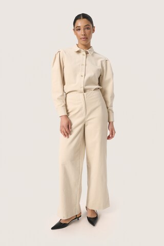 Wide leg Pantaloni 'Helle' di SOAKED IN LUXURY in beige