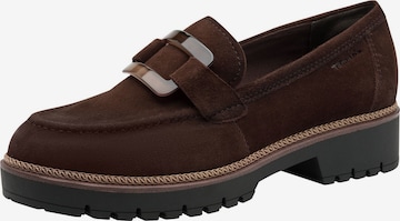 Chaussure basse Tamaris en marron : devant