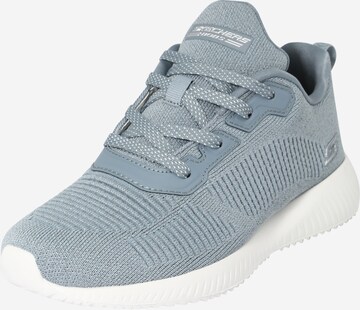 Baskets basses SKECHERS en bleu : devant