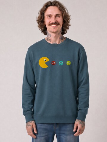 Sweat-shirt 'Pacmännchen' Watapparel en vert : devant