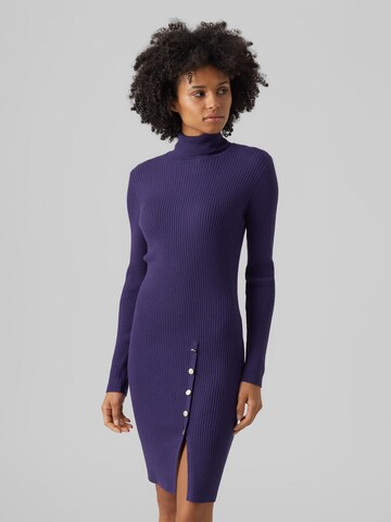 VERO MODA Knitted dress 'ABA' in Blue: front