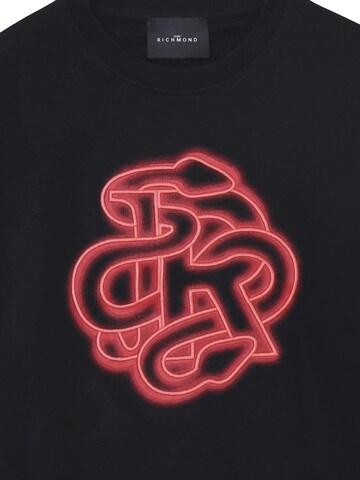 John Richmond Sweatshirt 'JR' in Schwarz