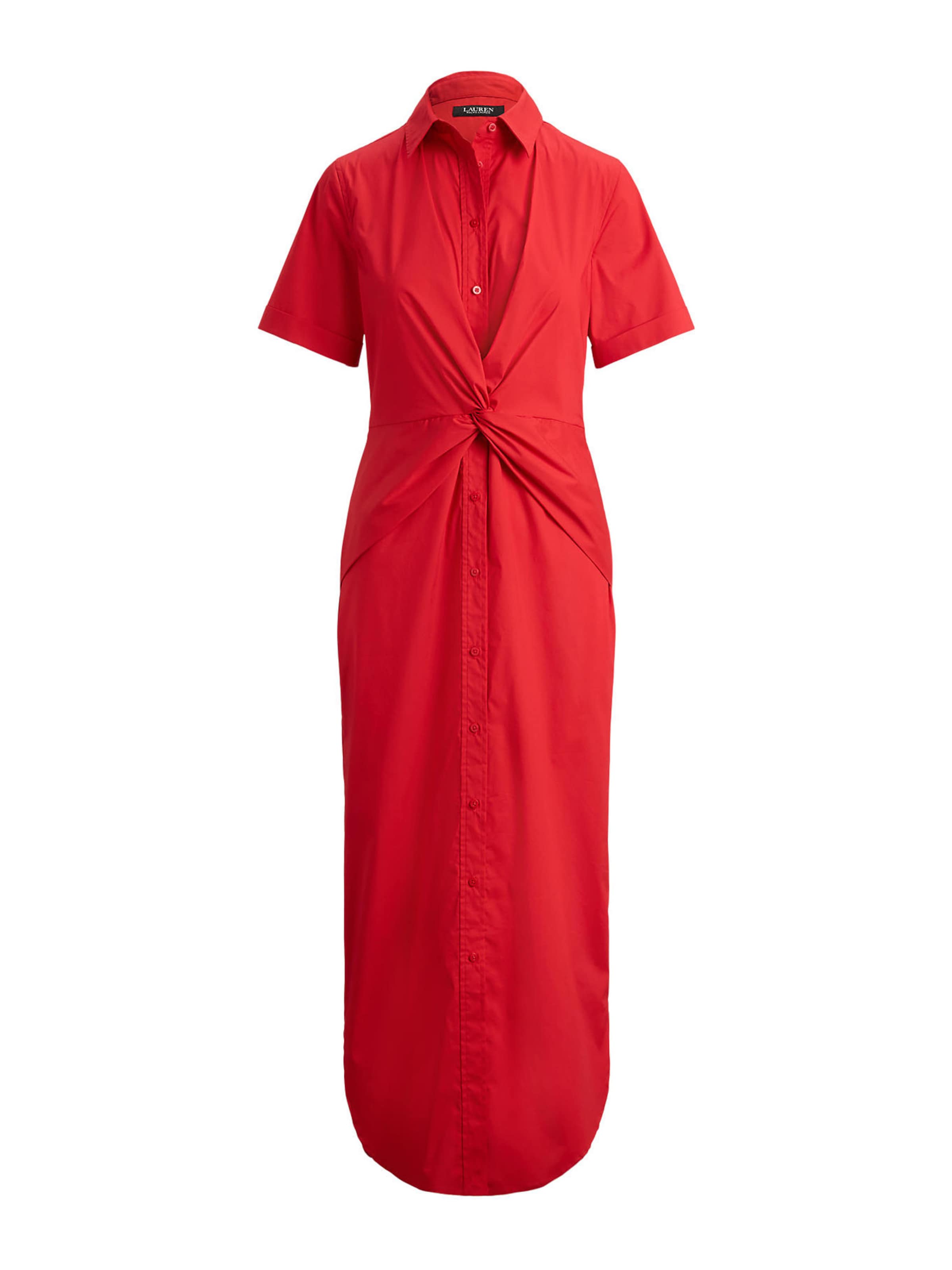 Lauren Ralph Lauren Платье-рубашка в Красный: спереди