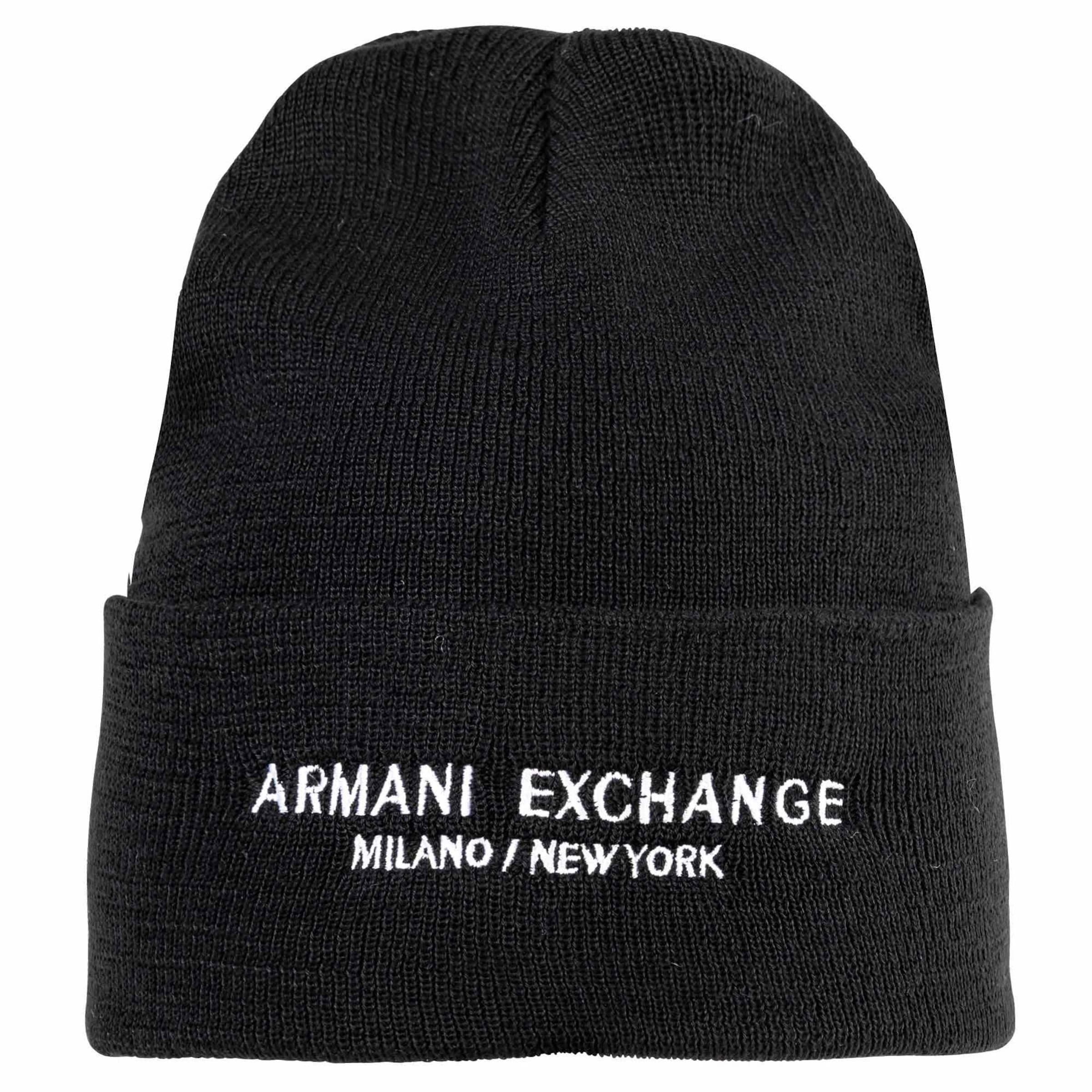 ARMANI EXCHANGE Czapka w kolorze czarny: przód