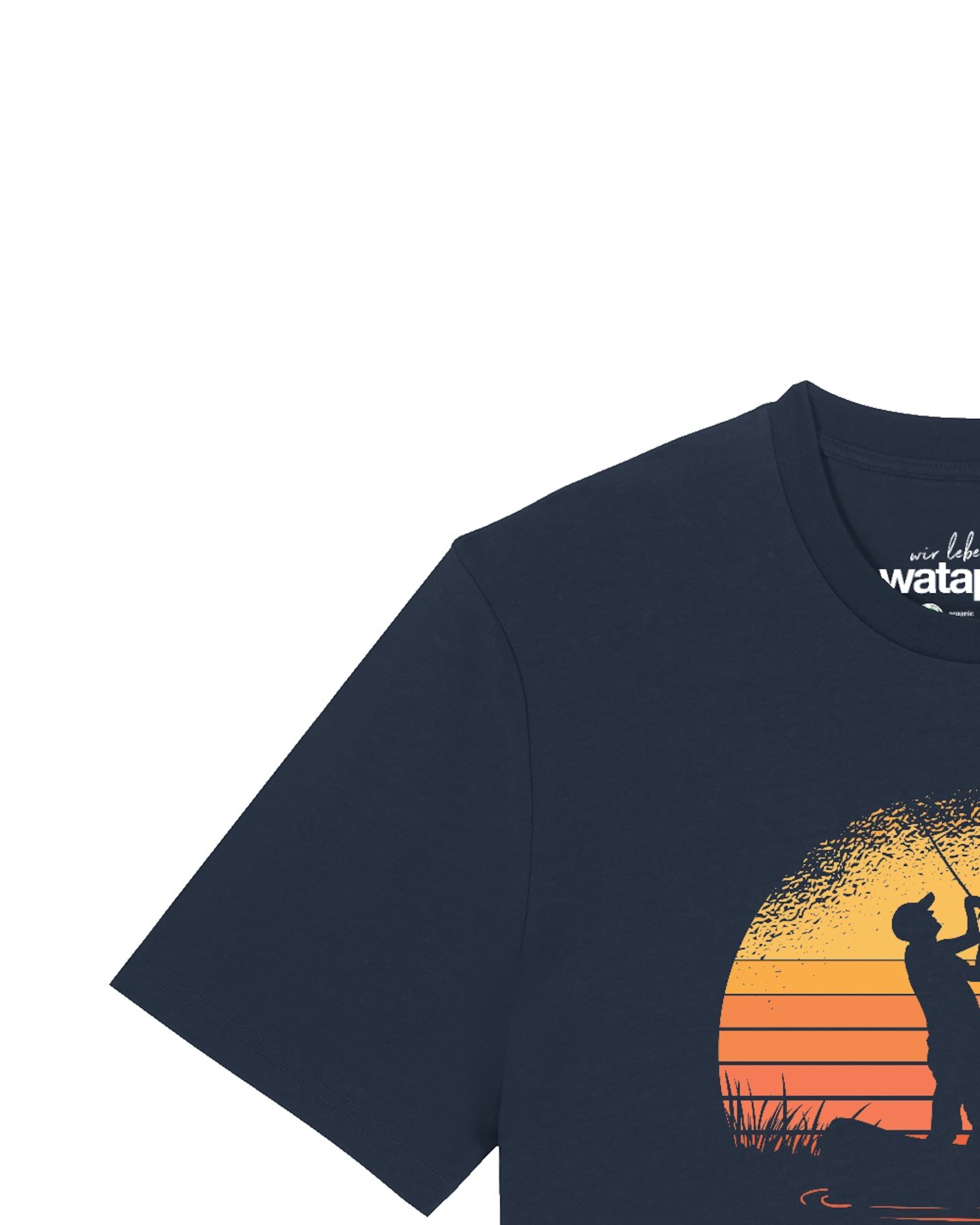 T-Shirt 'Angler' Watapparel en bleu