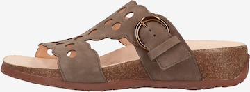 THINK! Mules in Beige: front