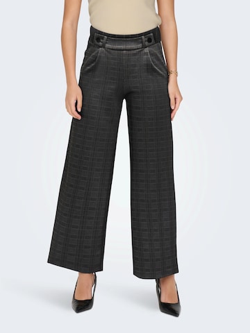 JDY - Pierna ancha Pantalón plisado 'JDYGEGGO MIA' en gris: frente