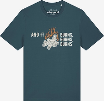 T-Shirt 'And It Burns' Watapparel en bleu : devant