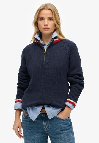 Pull-over Superdry en bleu : devant