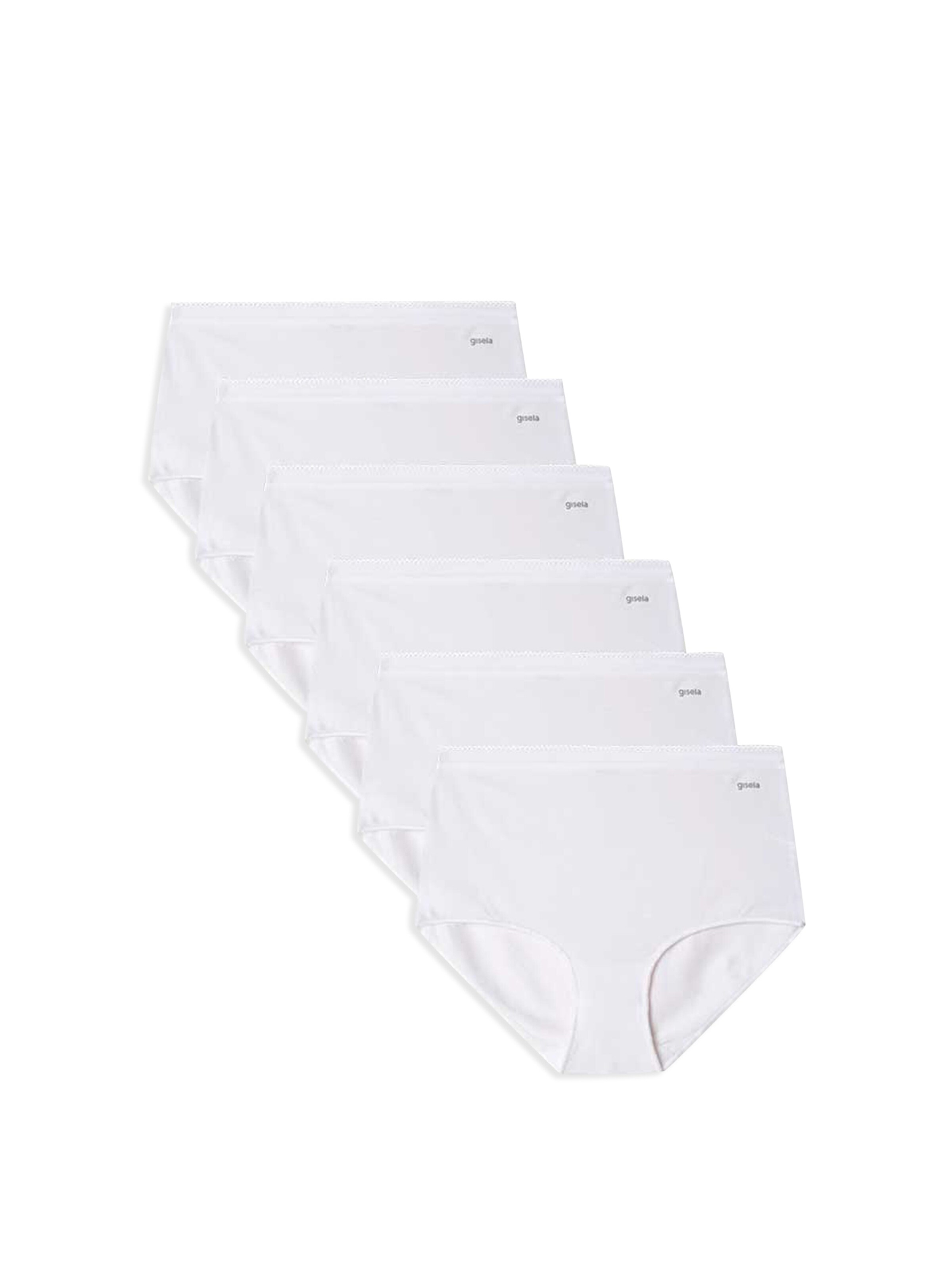 Gisela Formujúce nohavičky &#x27; 6 PACK &#x27; - Biela: predná strana
