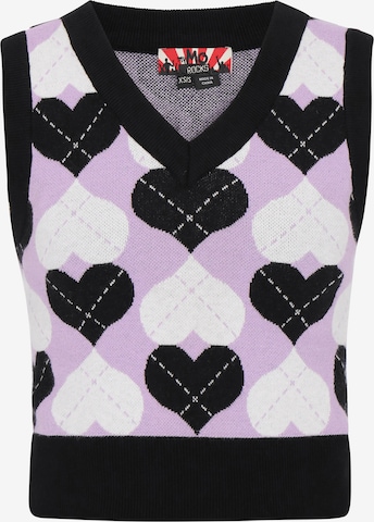 juoda myMo ROCKS Megztinis: priekis