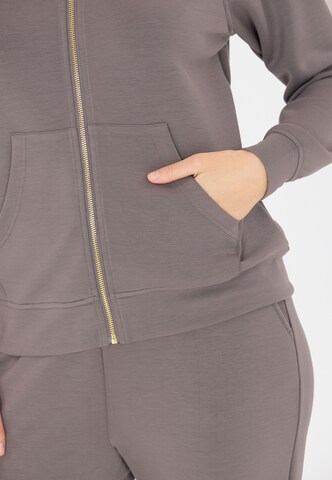Athlecia Sweat jacket 'Jacey' in Brown