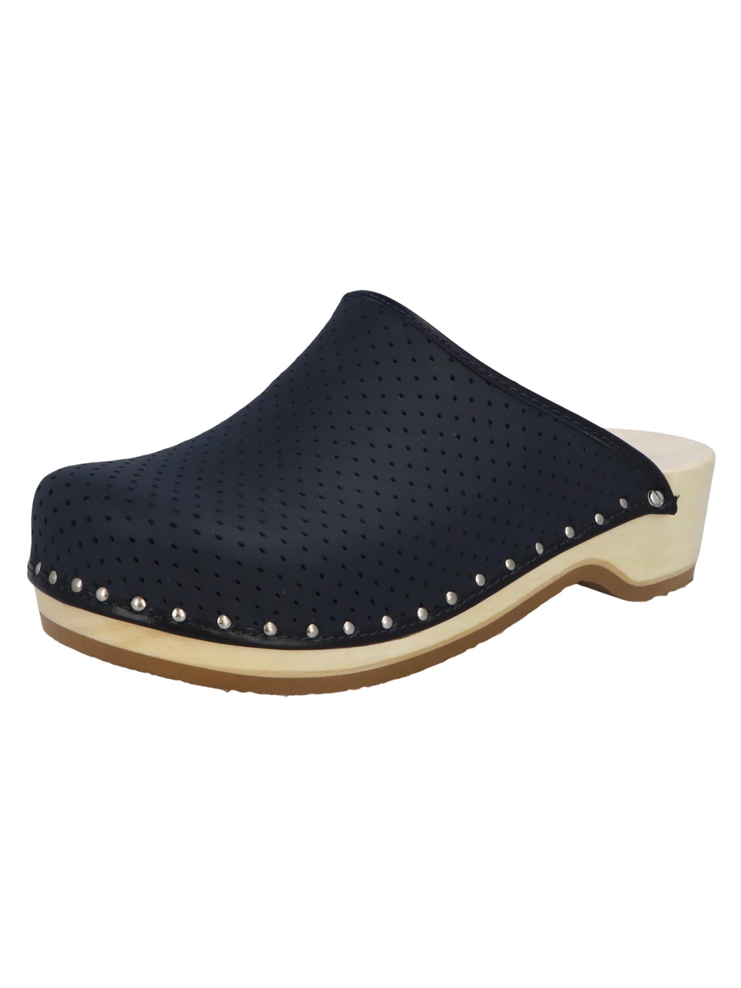 BERKEMANN Clogs 'Standard-Toeffler' in Blue: front