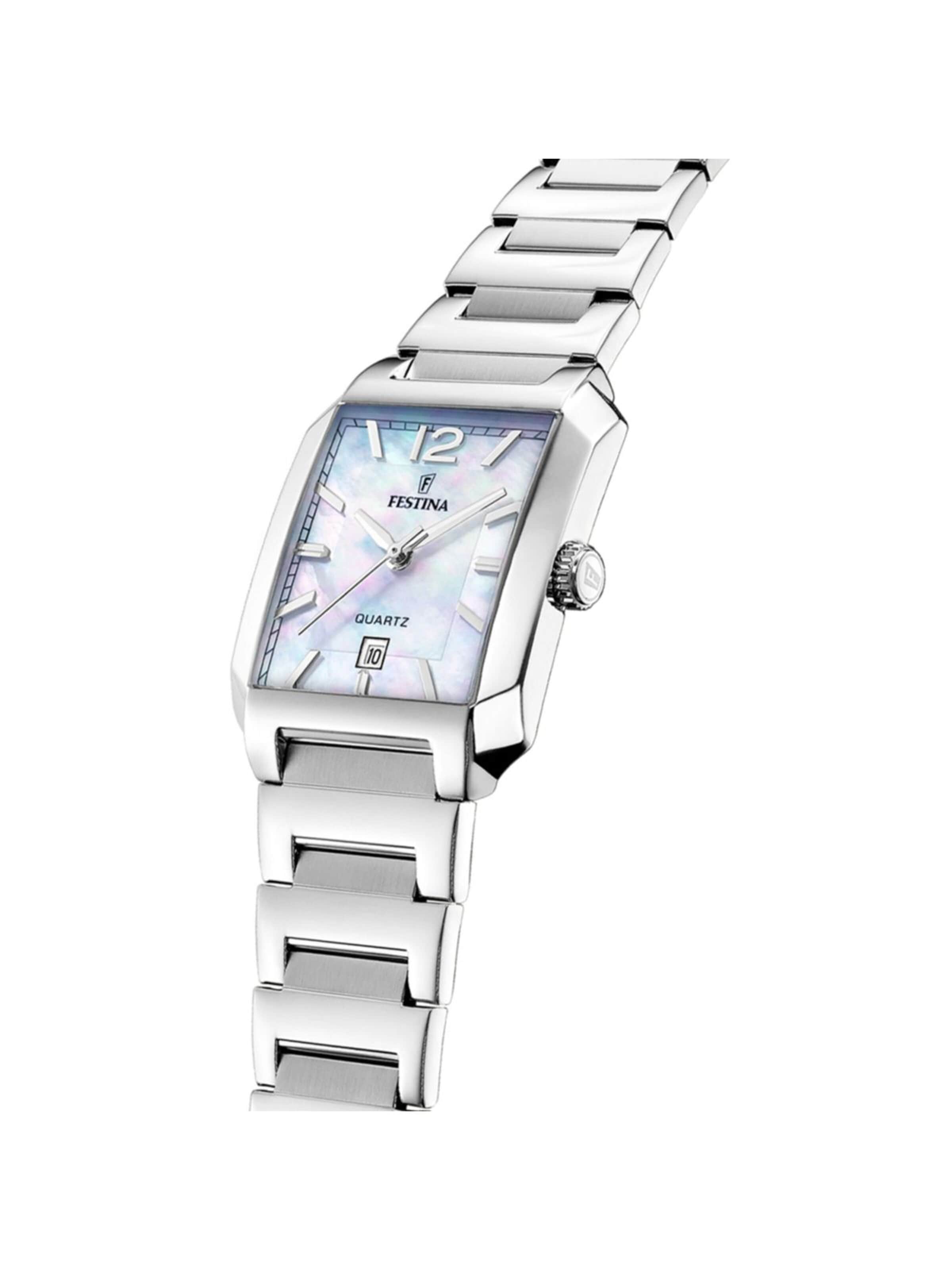 FESTINA Analoog horloge 'Festina - Watch On The Square - Quartz watch movement - Watch case width: 33 mm' in Wit