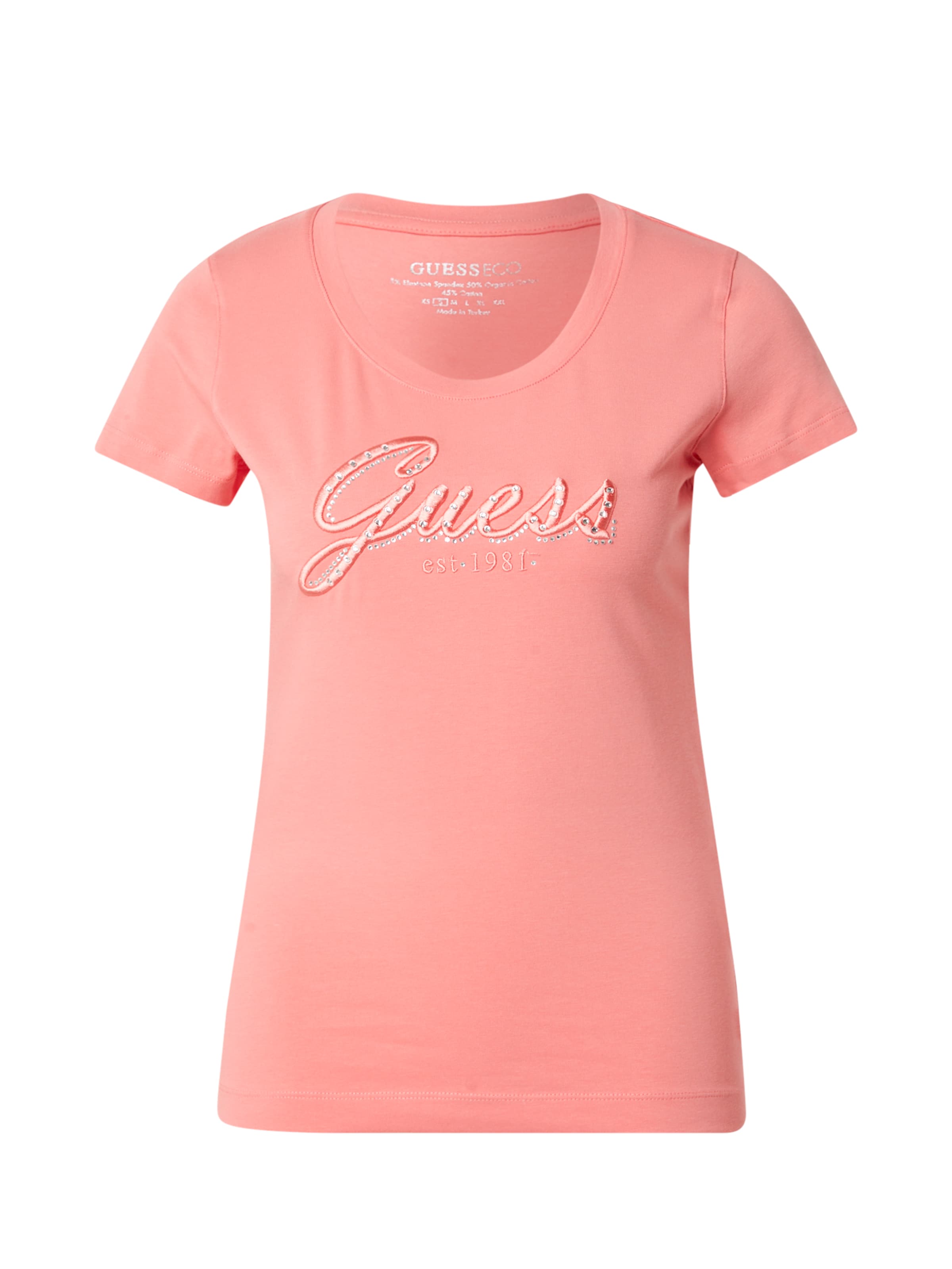 GUESS Tričko – pink: přední strana