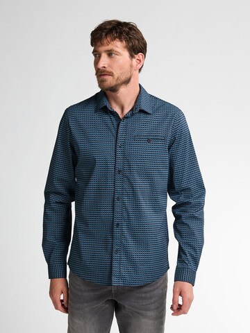 Petrol Industries Regular fit Overhemd in Blauw: voorkant