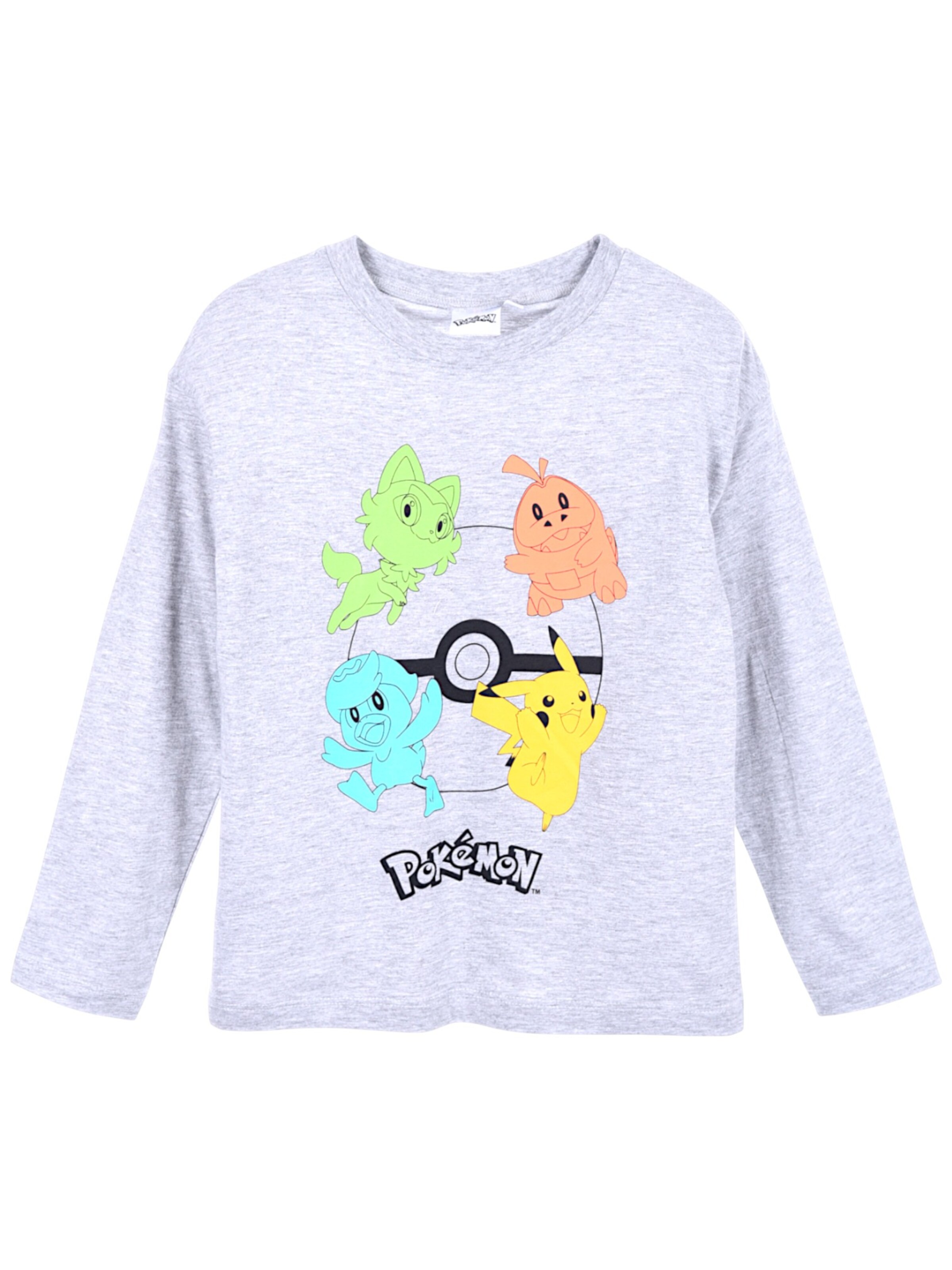 Pokémon Shirt 'Pokémon'‌‌‌‌‌‌ in Grau: Vorderseite