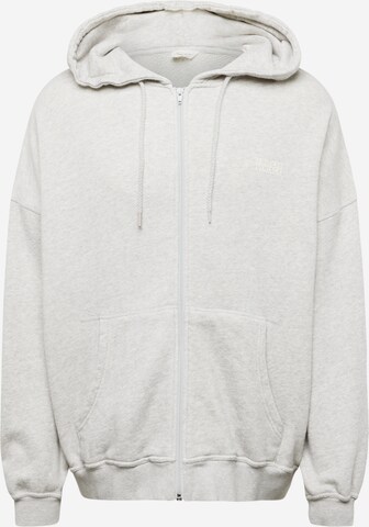 AMERICAN VINTAGE Zip-Up Hoodie in Grey: front