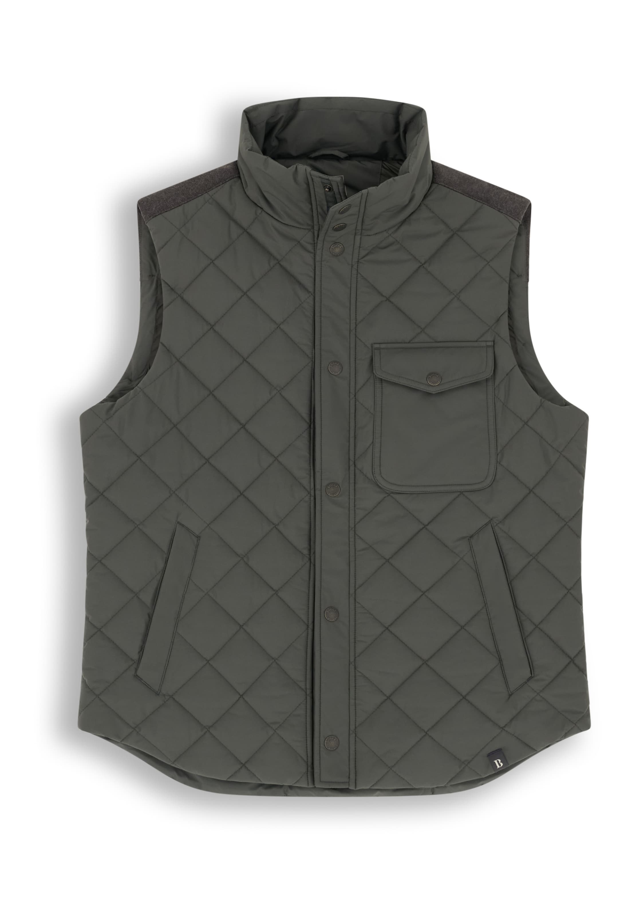 Gilet Boggi Milano en vert : devant