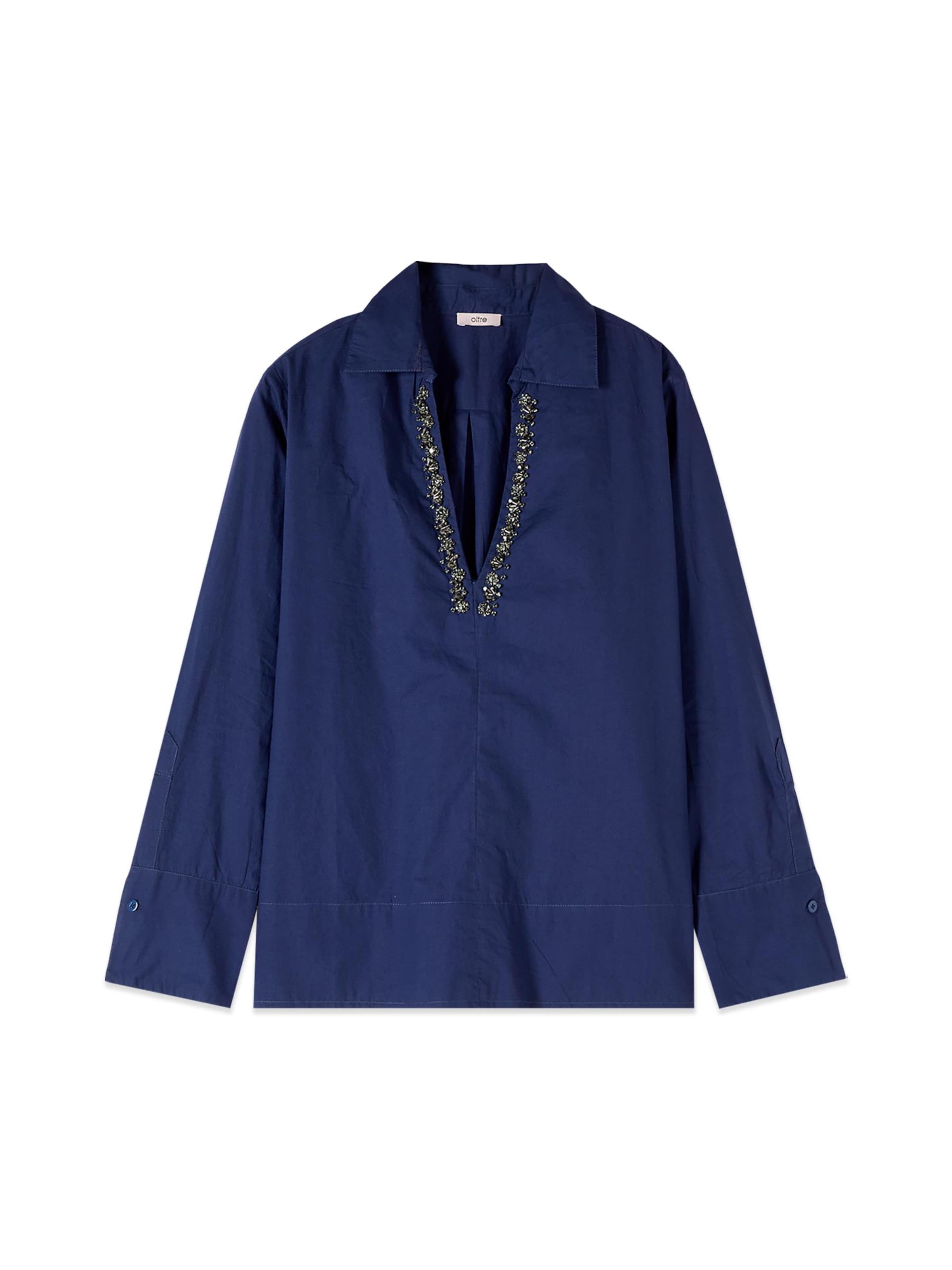 oltre Blouse in Blauw: voorkant