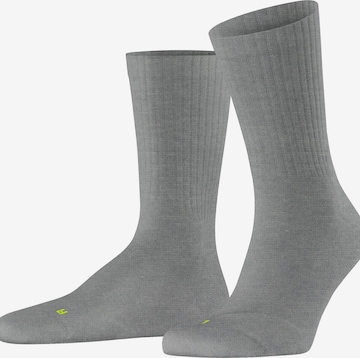 FALKE Socks 'Run Rib Crew' in Grey: front