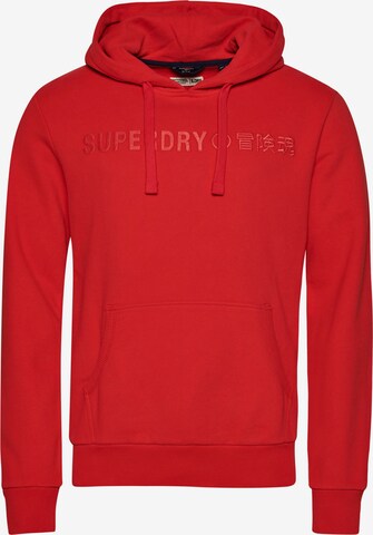 Superdry Sweatshirt in Rot: predná strana