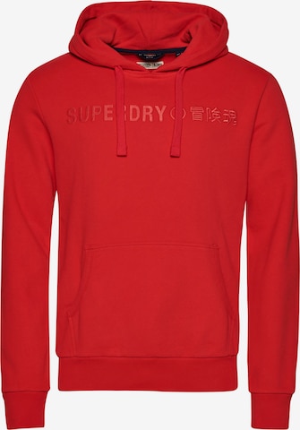 Superdry Sweatshirt in Red: front