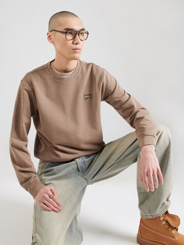 G-STAR Mikina – hnědá: přední strana