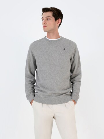 Sweat-shirt Scalpers en gris : devant